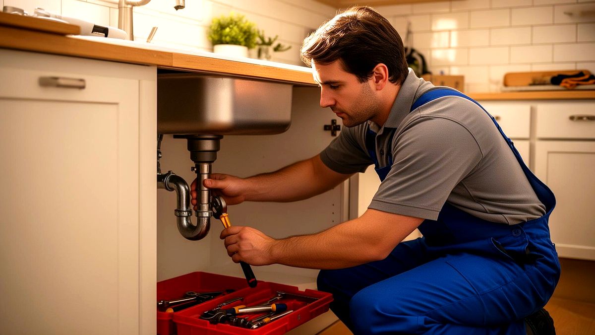 EMS Plumbing & Heating on the job